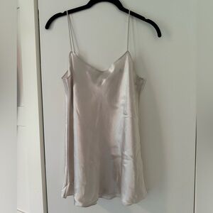 Vince white silk camisole size M NWT
